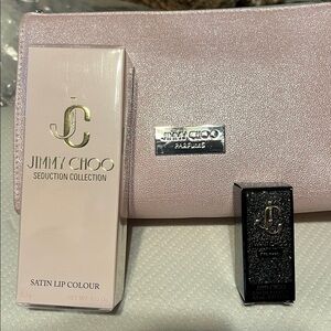 NIB Jimmy Choo Seduction Collection Lipstick 💄 JC  Cosmetic Bag and bonus gift